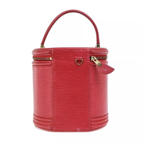 LOUIS VUITTON LV Logo Cannes Hand Vanity Bag Epi Leather Red M48037 31EC931 - Picture 3 of 16